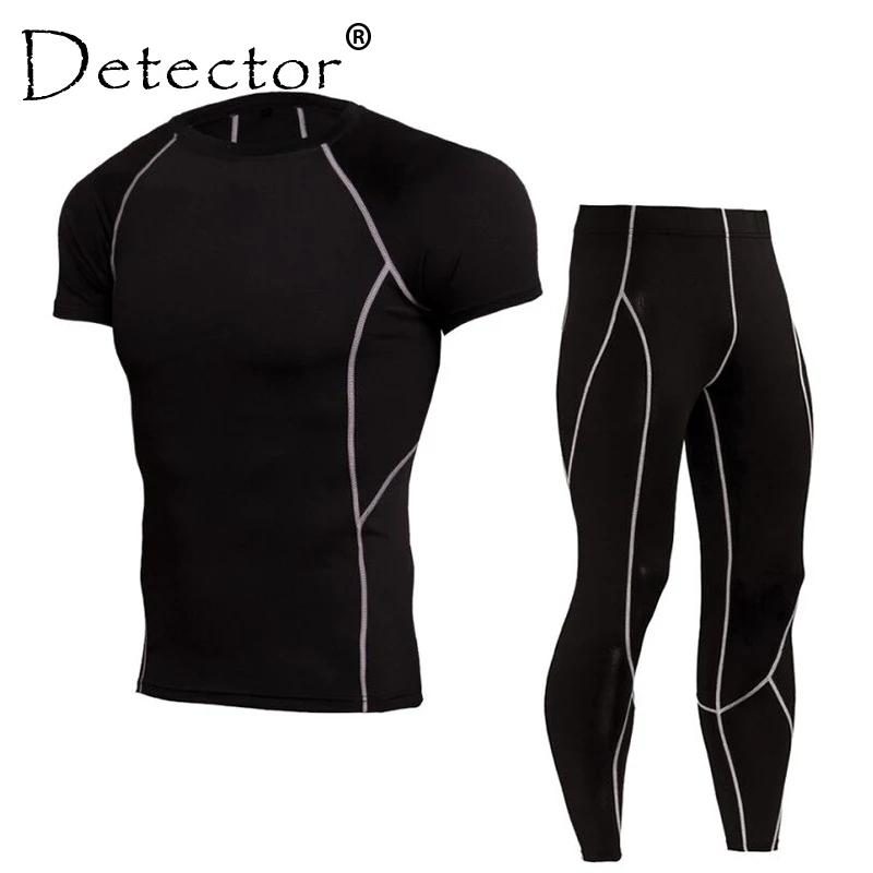 Детектор мужские рубашки с короткими рукавами леггинсы спортивный костюм