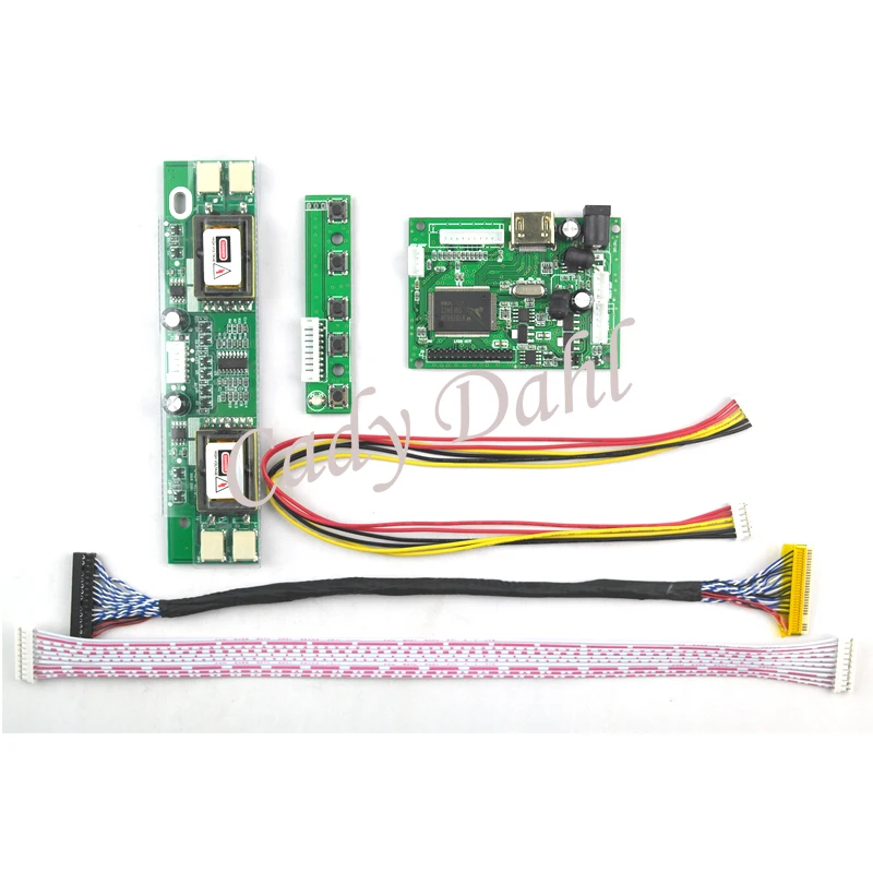 Плата контроллера ЖК дисплея HDMI модуль + 4 кабеля CCFL LVDS ДЛЯ LTM170EX LM170E01 M190EN04 1280x1024 2