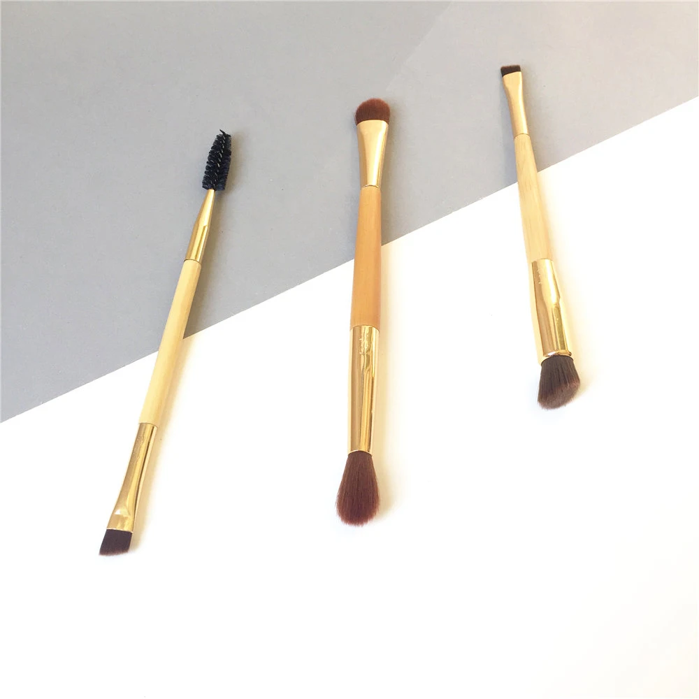 Bdbeauty TT двухсторонняя кисть для бровей и пудры качественные бамбуковые Кисточки