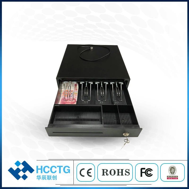 

China RJ11 Automatic Supermarket Plastic POS Cash Drawer Box for Sale HS-335