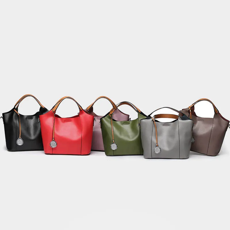 Женские сумки из натуральной кожи кожаные с кисточками верхней ручкой через