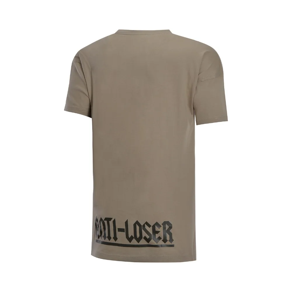 Мужская баскетбольная футболка Li-Ning BAD FIVE дышащая свободная из 100% хлопка с