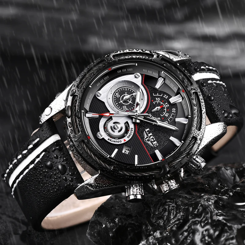 Часы наручные часы с механизмом Для мужчин s lige top бренд класса люкс модные Бизнес