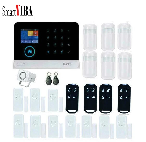 Система охранной сигнализации SmartYIBA Беспроводная GSM сигнализация с Wi Fi GPRS SMS