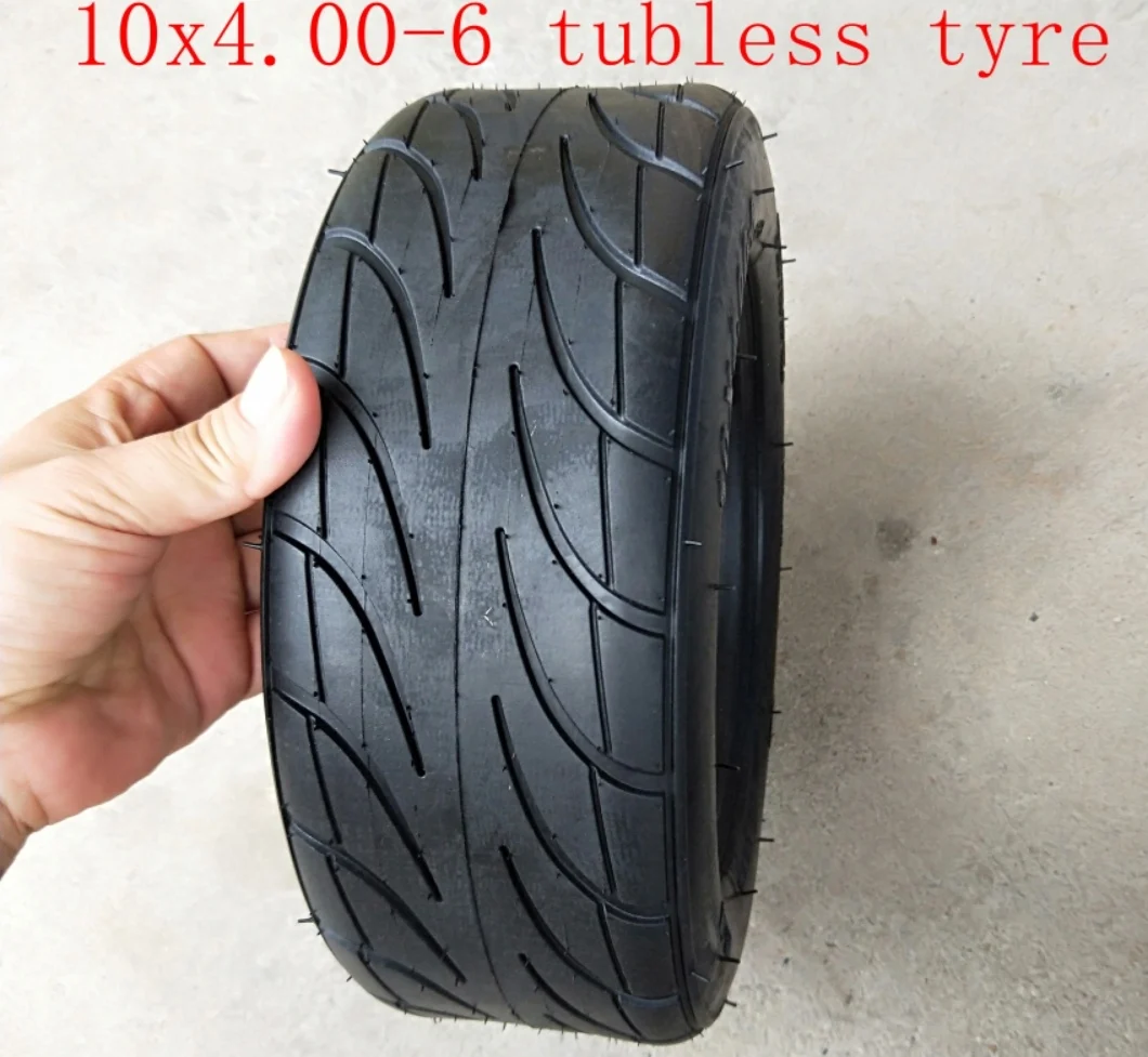 Highway tyre 10x4.00-6 10*4,00-6 бескамерные вакуумные шины для Harley Electric Citycoco скутер картинг квадроцикл внедорожный - Цвет: Highway tyre
