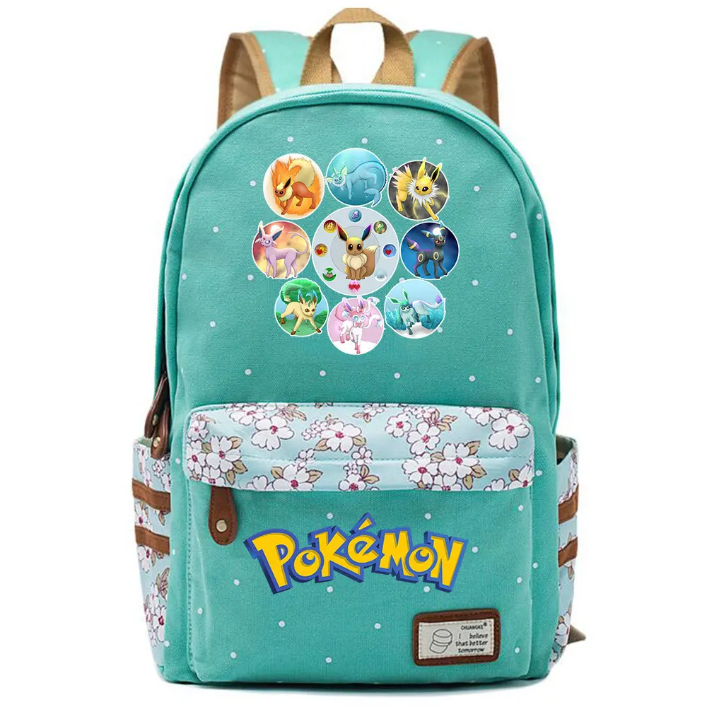 Evee Evoli сумка рюкзак цветок точка сумка с цветочным узором школьная Подростковая Студенческая книга путешествия ноутбук для девочек мальчиков Mochila - Цвет: Style 7