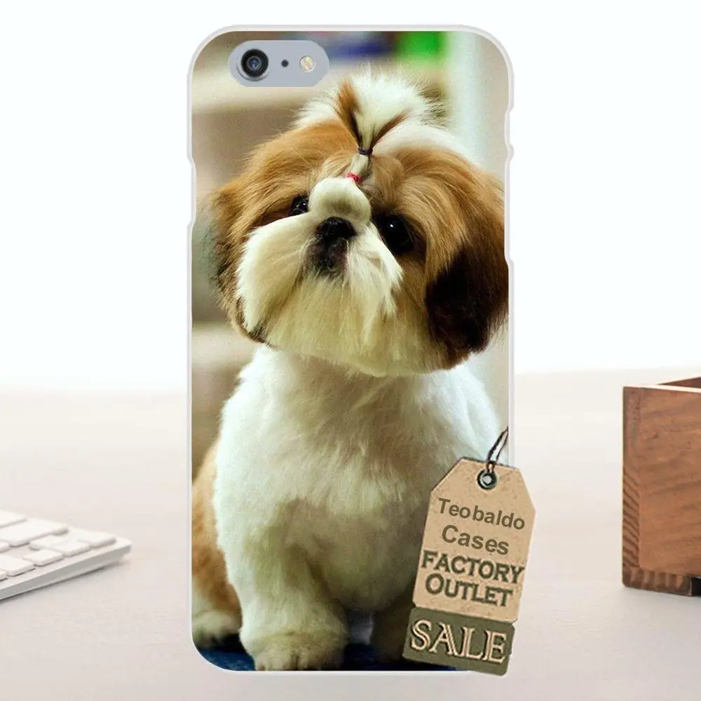 Tpwxnx Shih Tzu Puppy Dogs для Apple iPhone X 4 4S 5 5C SE 6 6S 7 8 Plus LG G4 G5 G6 K4 K7 K8 K10 TPU сотовый Чехол |