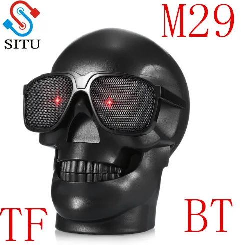Новая беспроводная bluetooth-колонка M29 в форме черепа Sunglass NFC динамик для мобильного