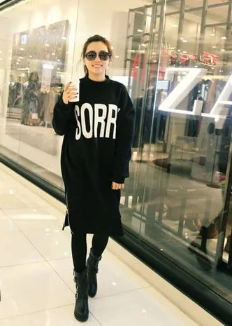 

3xl plus big size sweatshirts women spring autumn winter thin new loose print fleece letters casual sweatshirts female A4308