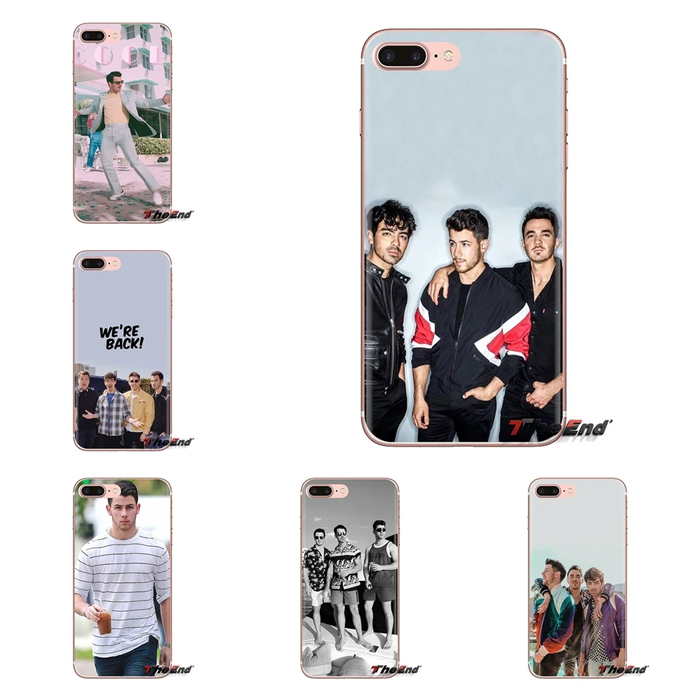 Nick Joe Kevin Jonas Brothers Soft Transparent Shell Cover For iPod Touch Apple iPhone 4 4S 5 5S SE 5C 6 6S 7 8 X XR XS Plus MAX |
