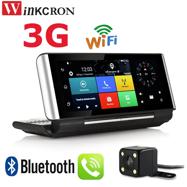 Видеорегистратор с 7 дюймовым дисплеем 3G Wi Fi Android GPS Bluetooth 4 0 FHD 1080P 1 Гб + 16 Гб|free