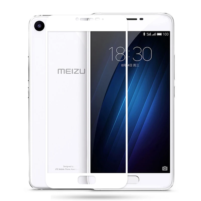 Для Meizu U20 U10 полное покрытие закаленное Стекло 2.5D с уровнем твердости 9 H Экран