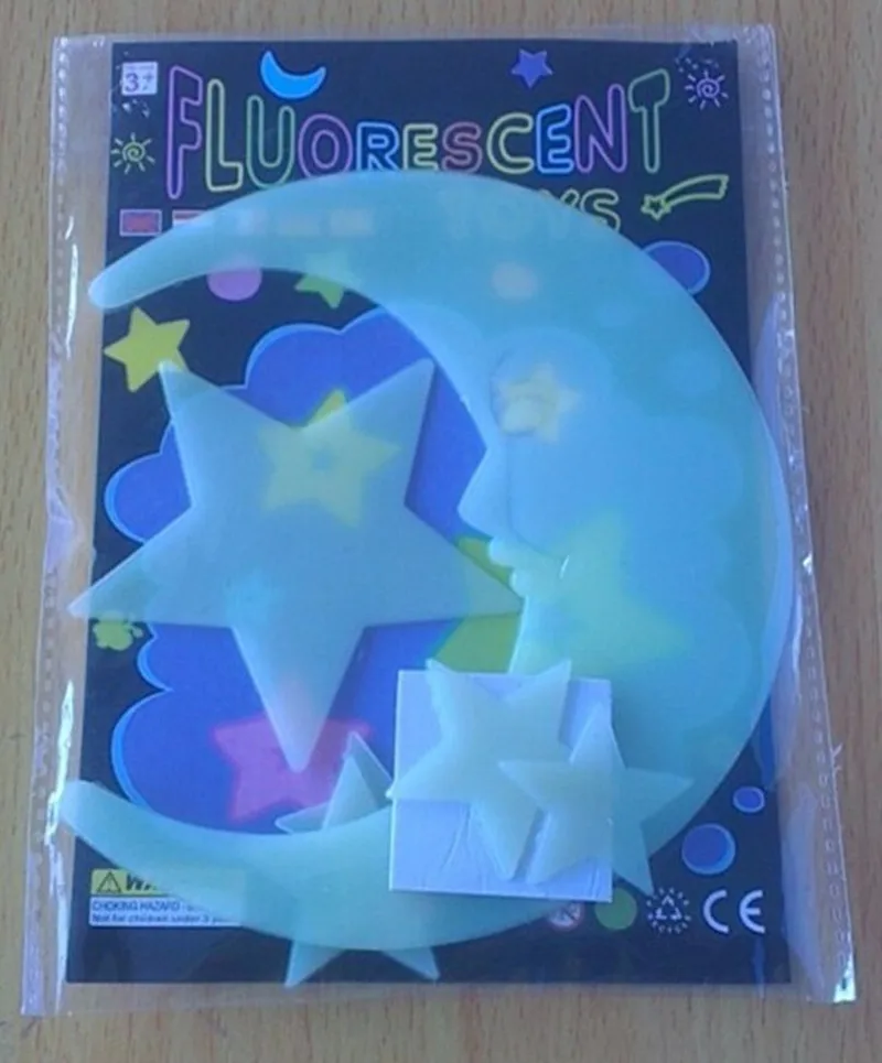 Светящиеся Мультяшные наклейки сделай сам стикеры на стену ФЛУОРЕСЦЕНТНОЕ