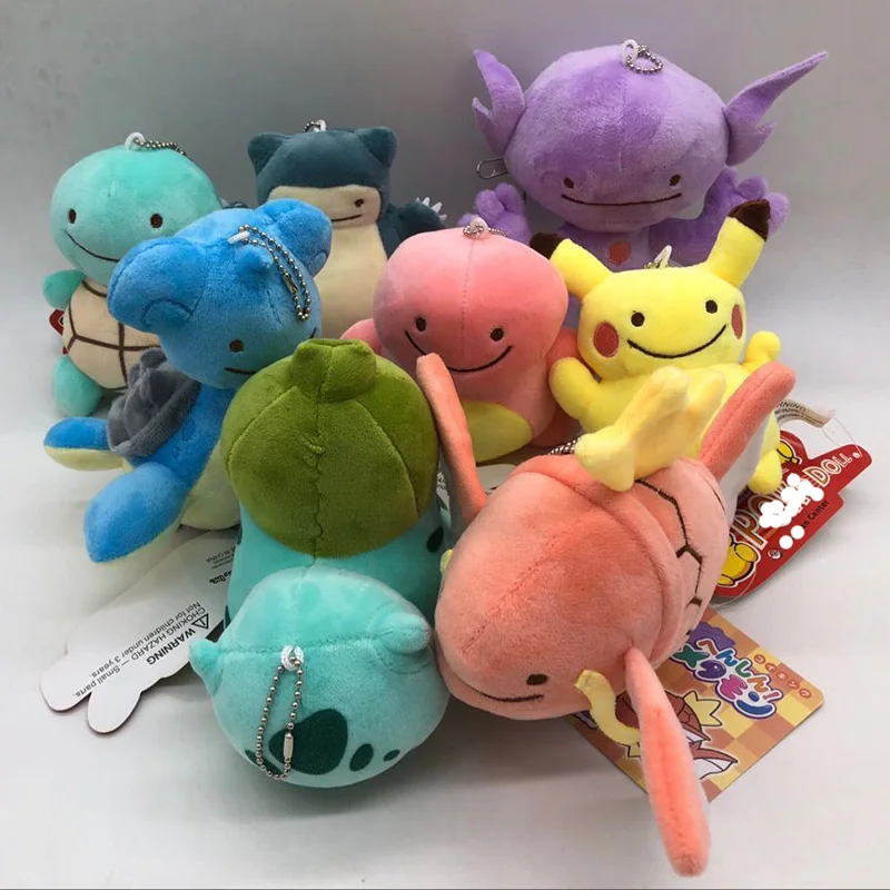 12 см аниме Карманный животное Ditto плюшевый брелок передача Magikarp Lapras Sableye Bulbasaur Мягкие плюшевые игрушечные куклы подарок TFA1867