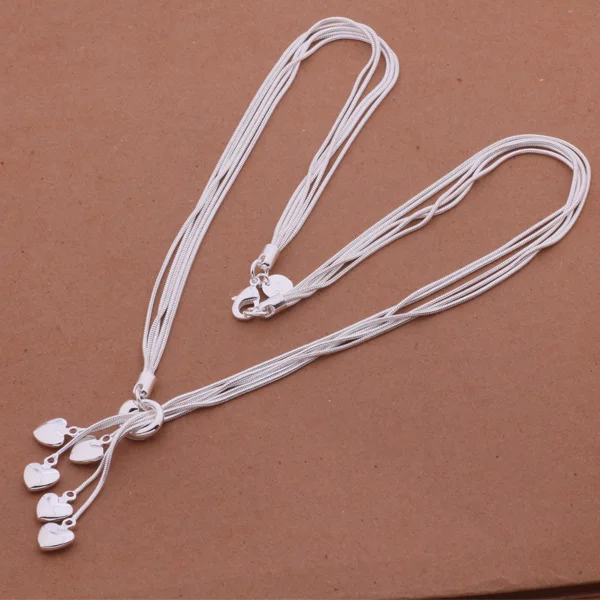 _ Лидер продаж, элегантный великолепный дизайн, оптовая продажа ожерелий серебряного цвета для женщин и мужчин, модные ювелирные изделия, подвеска Cxialopa