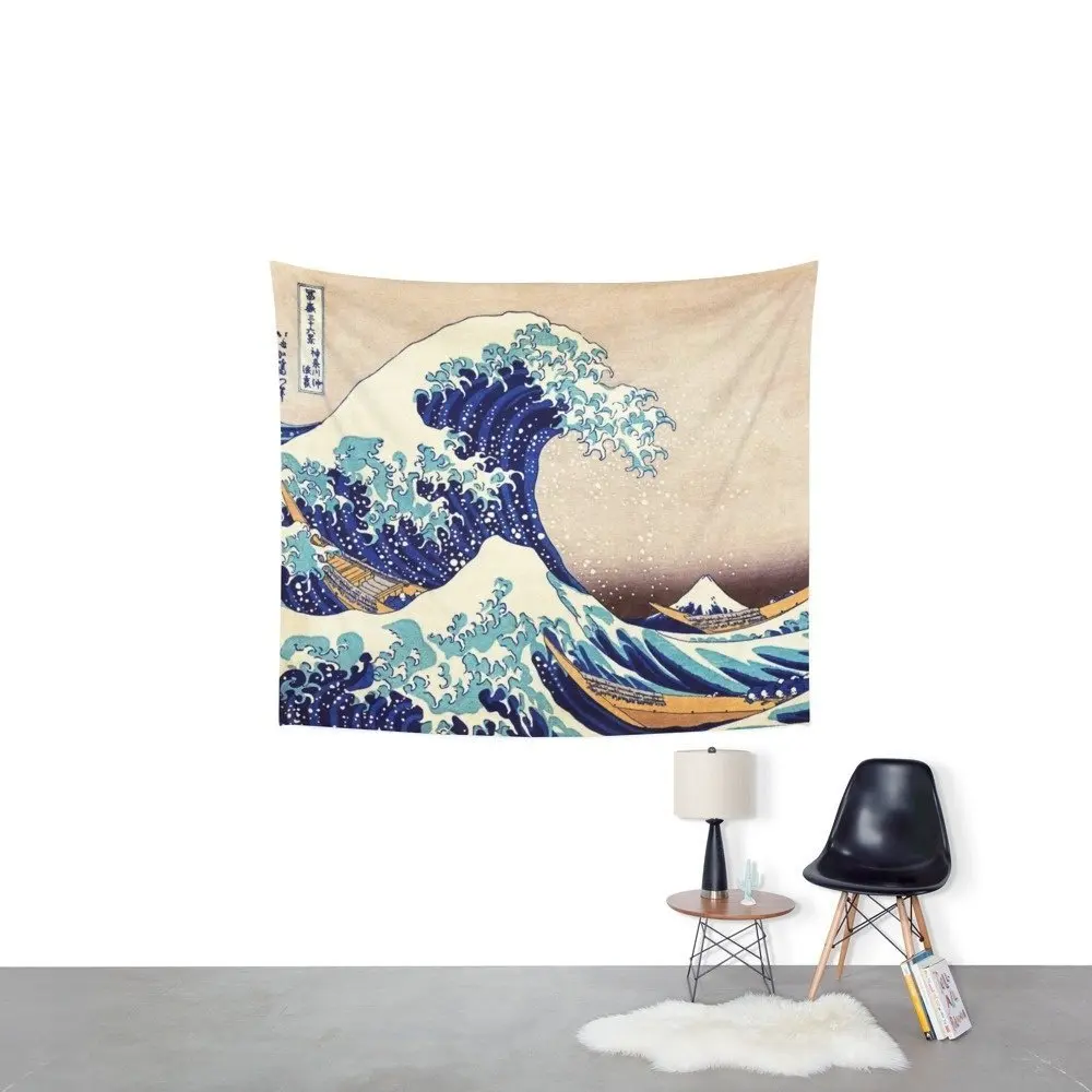 Katsushika Hokusai The Great Wave Off Kanagawa настенный гобелен Свадебная вечеринка подарок