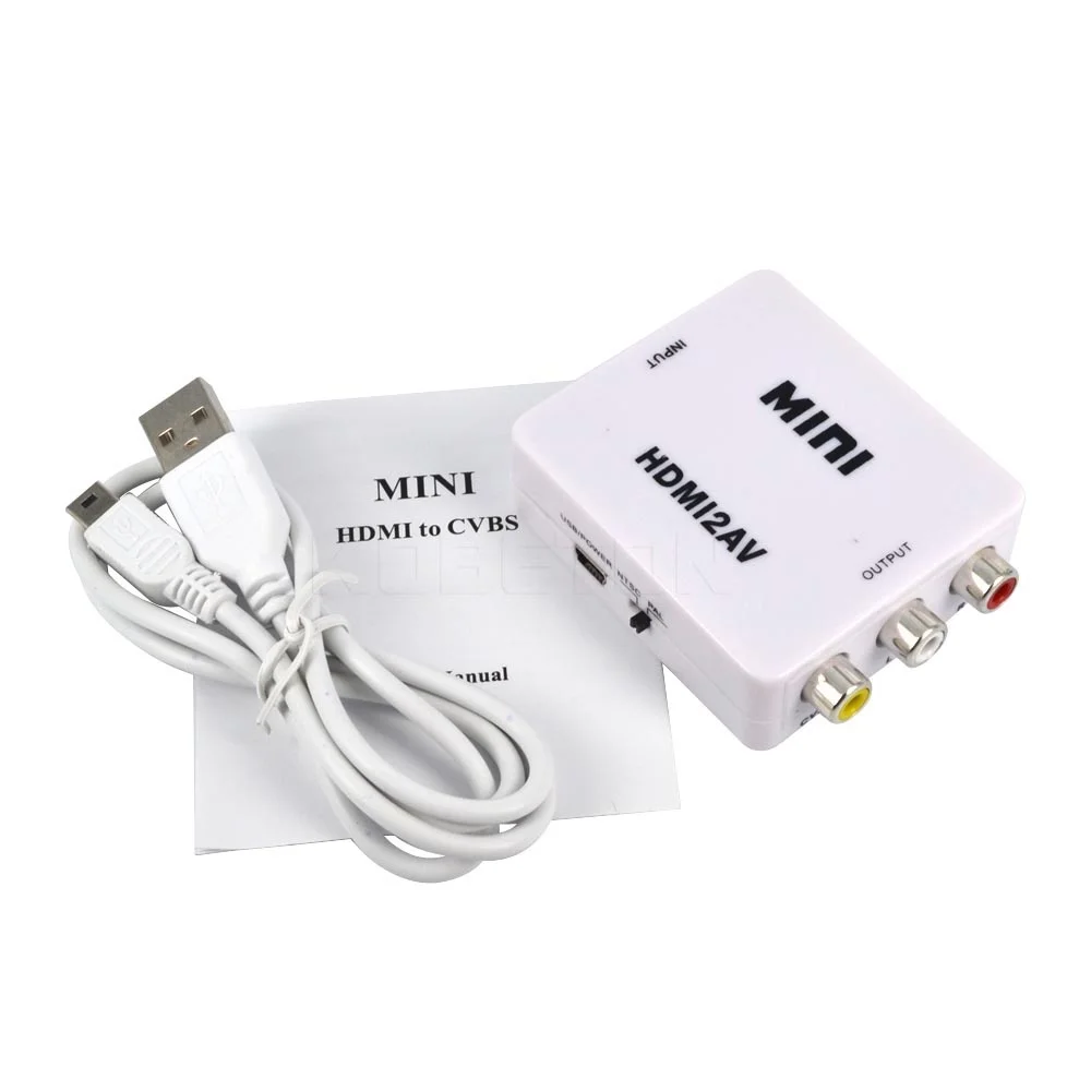 Mini составной 1080 P HDMI чтобы штекер RCA аудио видео а . в CVBS HD телевизор адаптер