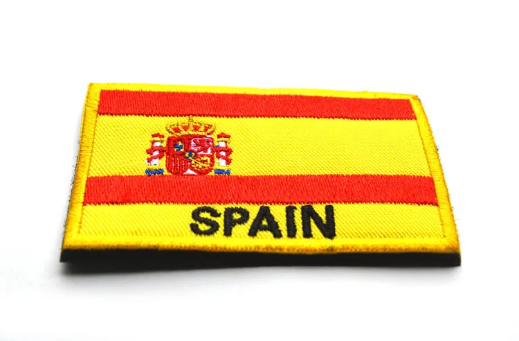 Испанские Spainish флаг страны патч Крюк &amp Петля нравственные тактические заплатки