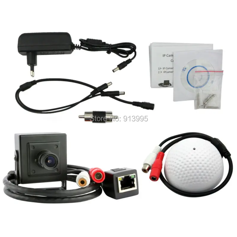 HD 1 0 мегапикселя onvif p2p plug and play mic ip cam Обнаружение движения Мини Сеть cctv камера 720P