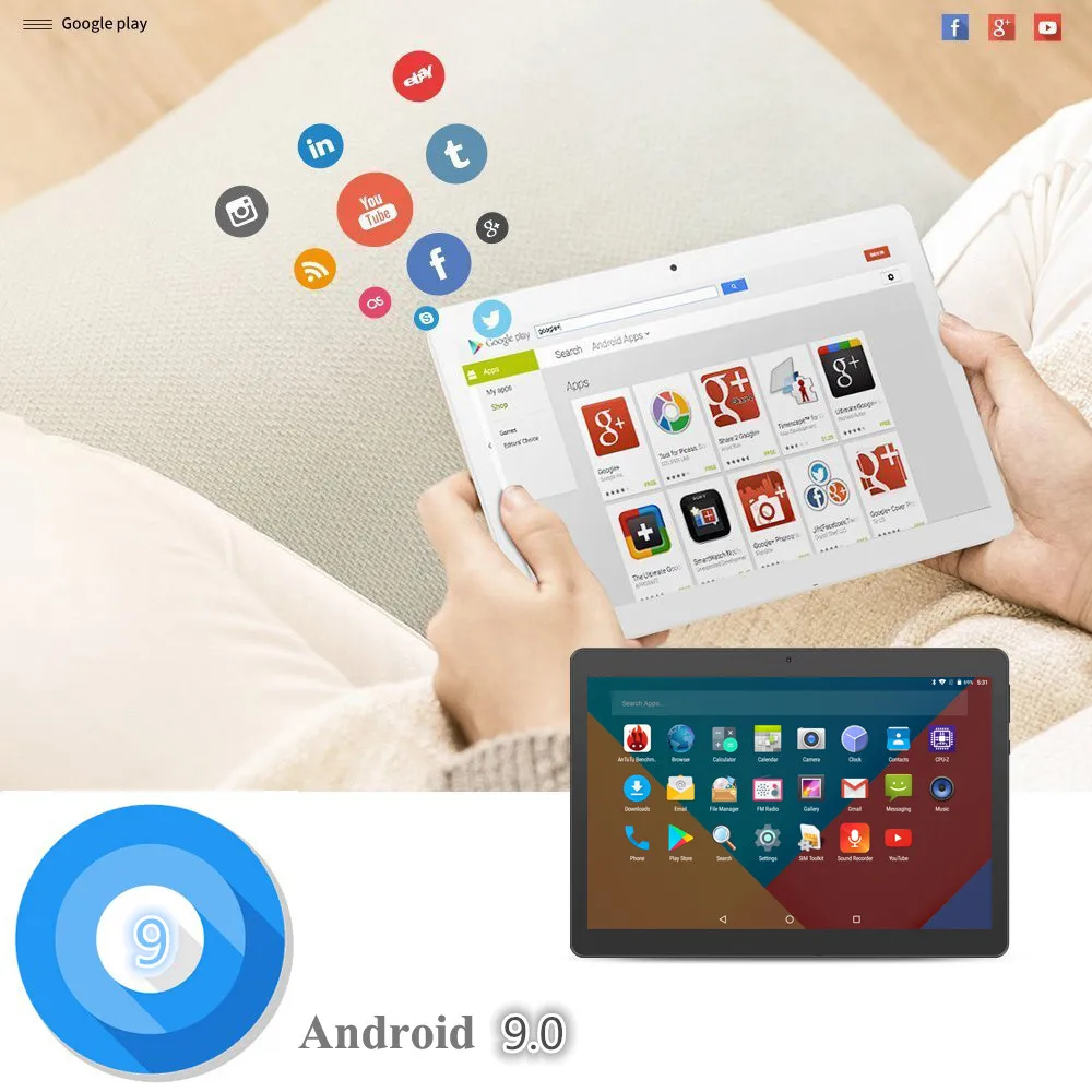 Планшет с восьмиядерным процессором ОЗУ 32 ГБ ПЗУ 64 Android 9 0 10 3G 4G LTE FDD WIFI GPS bluetooth 4g