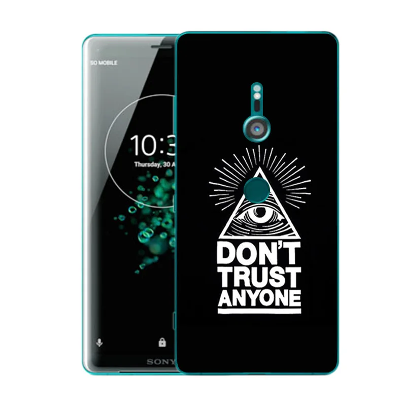 Чехлы 6 0 дюйма для Sony Xperia XZ3 тонкий мягкий силиконовый чехол с принтом сердца и
