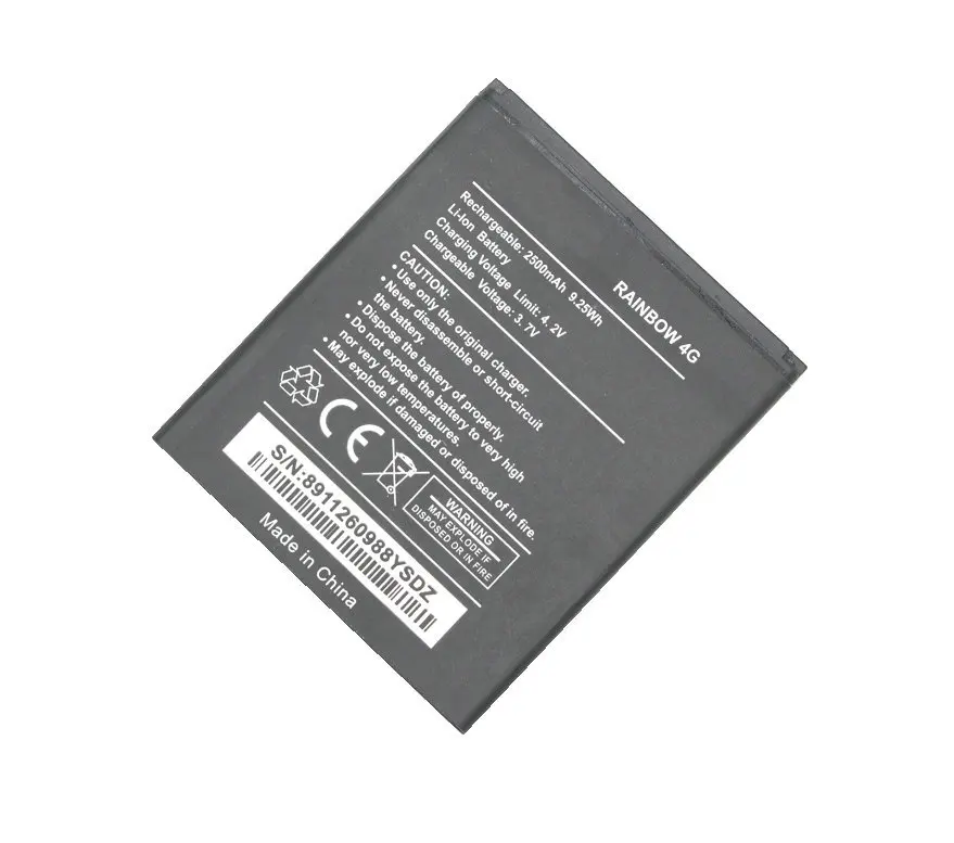 Ciszean 10x Новый 3 7 V 2500mAh запасная батарея Rainbow4g для Wiko RAINBOW 4G Batterie Bateria батареи