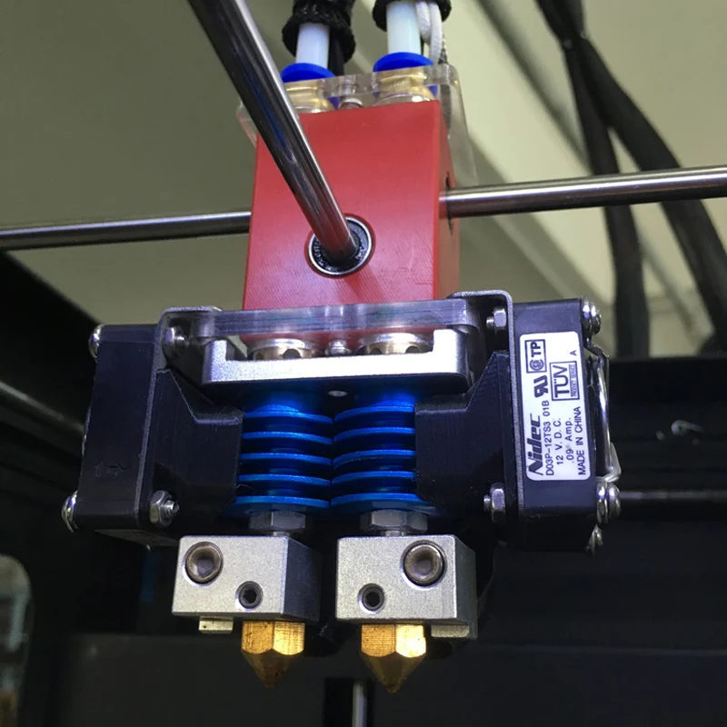 Новинка 2015 большой 3D принтер черного цвета двойной экструдер известного бренда