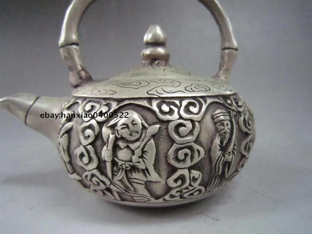 Chinese Miao Silver Handwork Immortal Teapots XuandeMark | Дом и сад