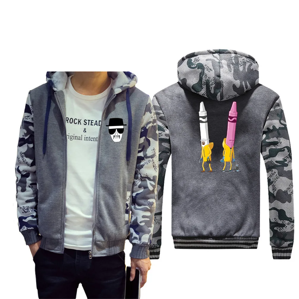 Heisenberg Walter break Bad Camouflage 2019 локомотивная куртка-бомбер мужская capa impermeable hombre |