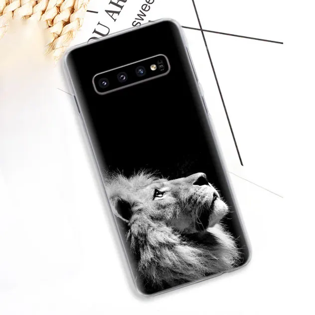 11 Чехол для телефона с изображением большого льва тигра и животных для samsung Galaxy S10e S10 Plus S8 S9 Plus S6 S7 Edge A40 A50 A70 M20 чехол - Цвет: 11