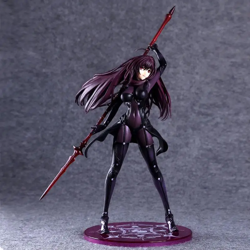 27 см Fate Zero Fate/grand Order Lancer Scathach масштаб предварительно окрашенные Японские Аниме фигурки экшн-игрушки Фигурки ПВХ Коллекция моделей - Цвет: Белый