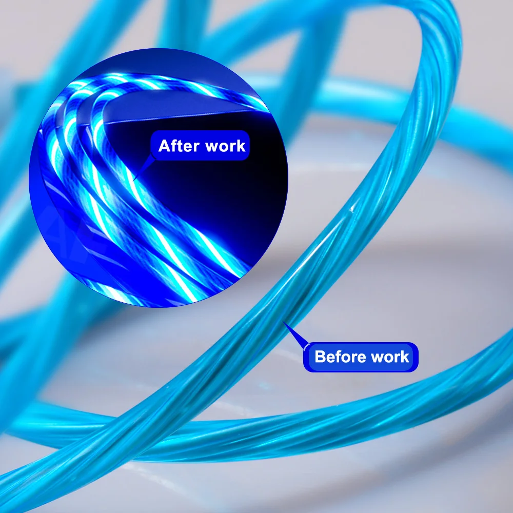 Магнитный поворотный кабель OLAF Dazzle Lighting для быстрой зарядки Micro USB Type-C зарядное