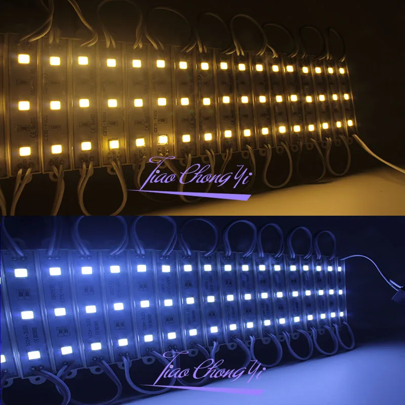 20 шт./лот 5054 3 светодиодный модуль IP65 Водонепроницаемый 12 В постоянного тока