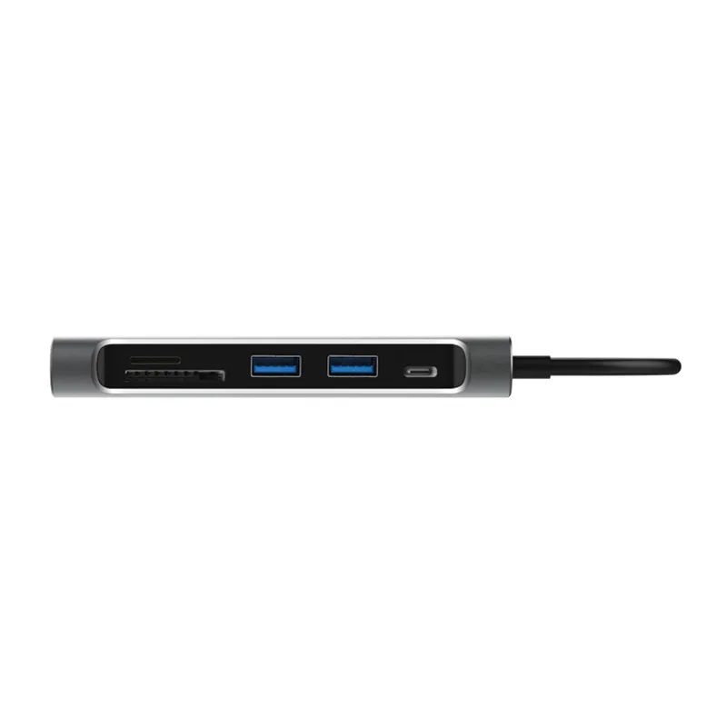 USB C концентратор type C 3,1-HDMI SD/TF кард-ридер usb type C зарядный порт 2 USB 3,0 концентратор адаптер для MacBook Pro type C концентратор