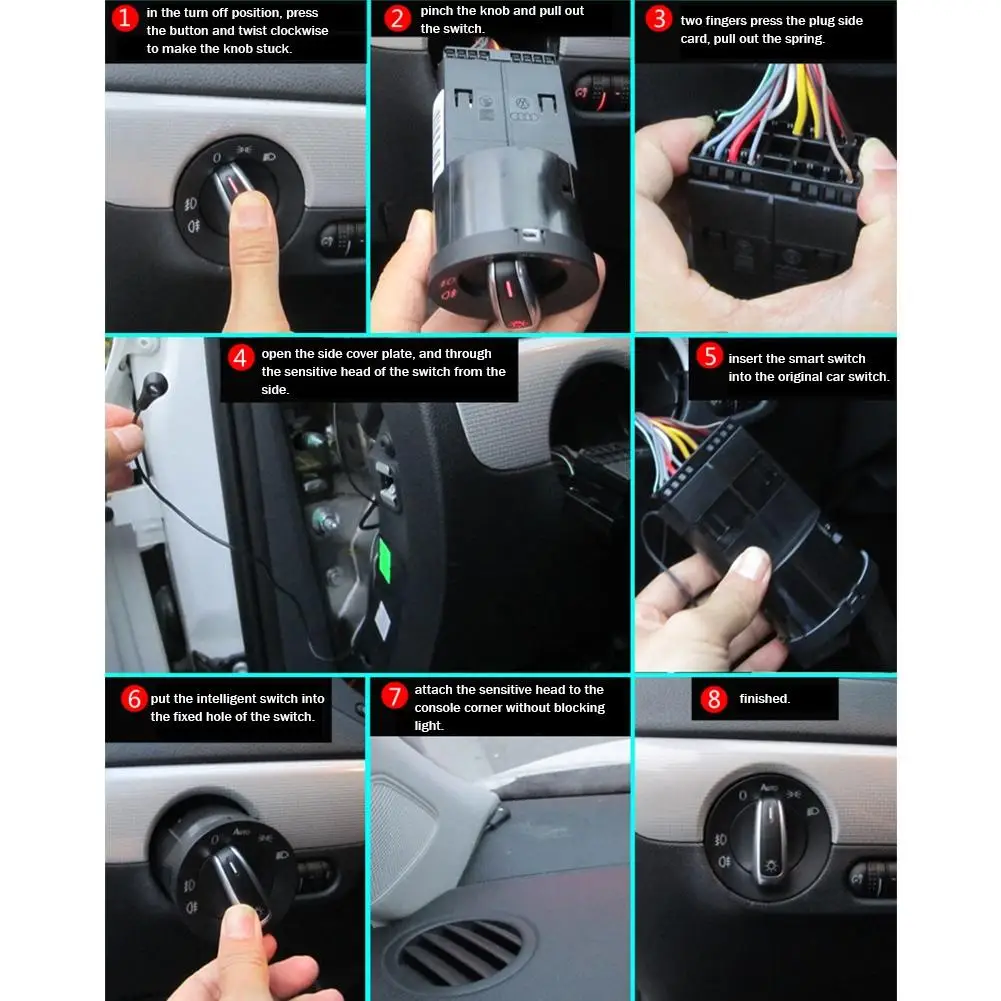 Многофункциональный автоматический датчик фар BEESCLOVER + хромированный