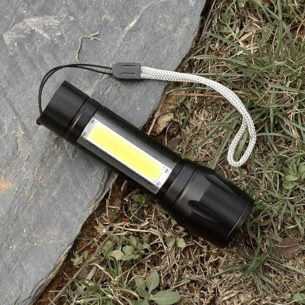 USB зарядка мини светодиодный фонарик 4 режима факел портативные Пальчиковый XPE + COB