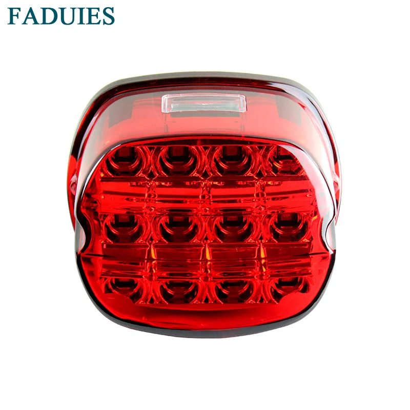 FADUIES красный светодиодный стоп сигнал задний фонарь для номерного знака