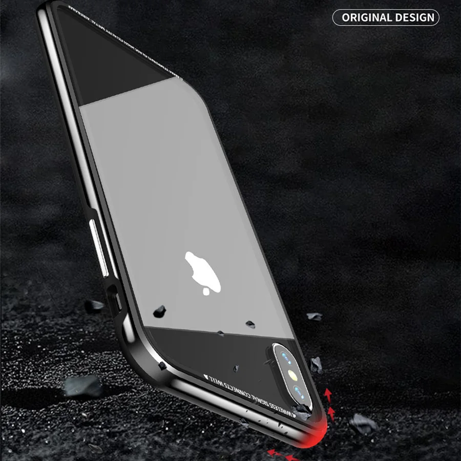 R-just устойчивый к царапинам металлический бампер из ТПУ для iPhone XS Max чехол