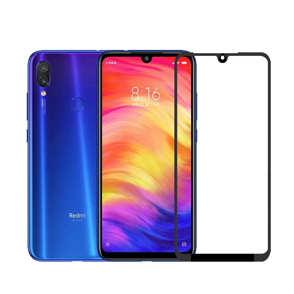 (2 шт.)-9H закаленное стекло для Xiaomi Redmi Note 7 полное покрытие защита экрана защитная