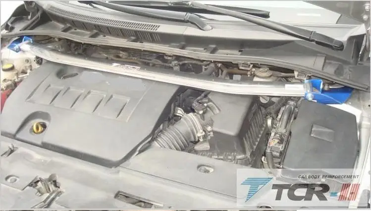 Front Strut Bar TTCR для Toyota Corolla анти-Ролл Бар Рычаг передний бар автомобиль модифицированный ретро-амортизатор усилитель кузова Усиленная подвеска - Цвет: Front Strut Bar