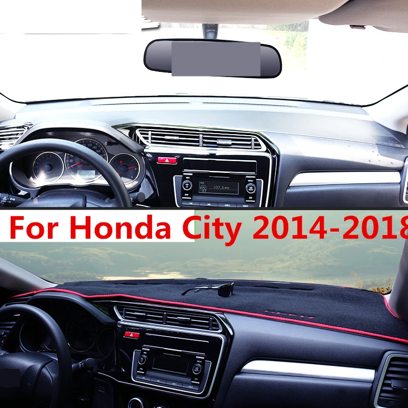 Для Honda City 2014 2018 крышка приборной панели коврик солнцезащитный Коврик доски