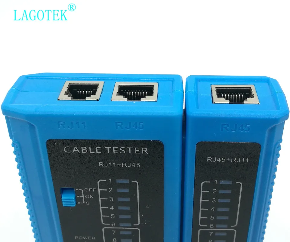 Профессиональный тестер RJ45 кабельного кабеля lan тестер сетевого кабеля RJ45 RJ11 RJ12 CAT5 CAT6 UTP тестер кабеля LAN Сетевой Инструмент