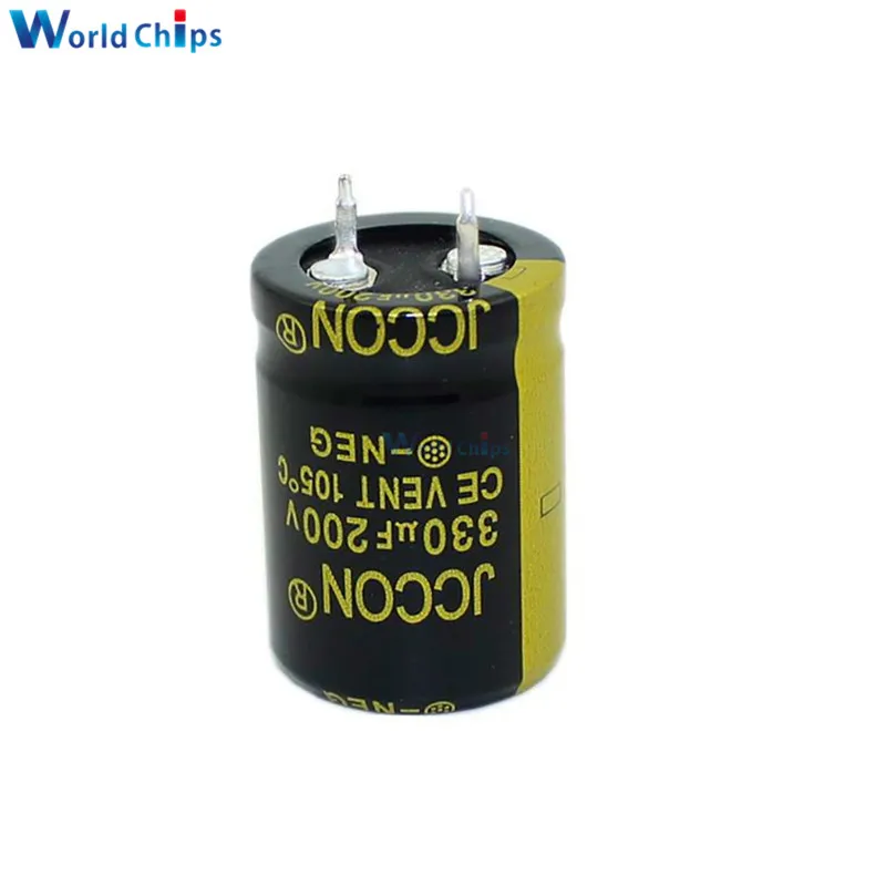Diymore алюминиевый электролитический конденсатор 200V 330 мкФ 22X30mm Высокочастотный