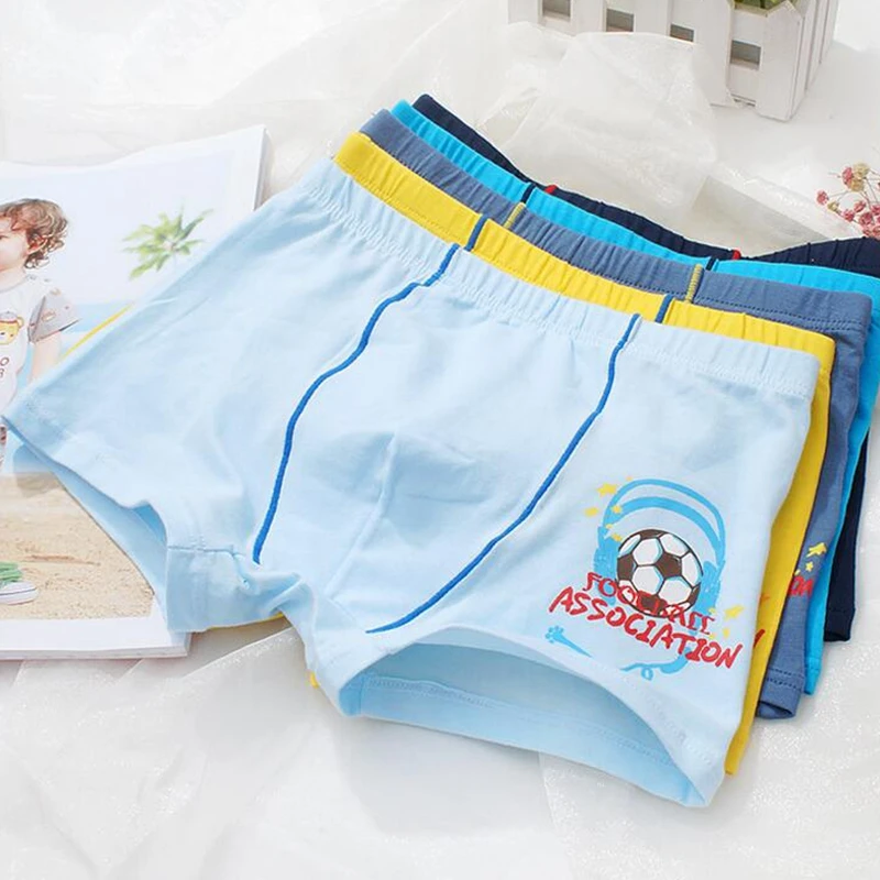 Boys'нижнее белье CUHK, спортивные трусы из чистого хлопка для студентов, эластичные дышащие детские трусики для детей от 2 до 12 лет