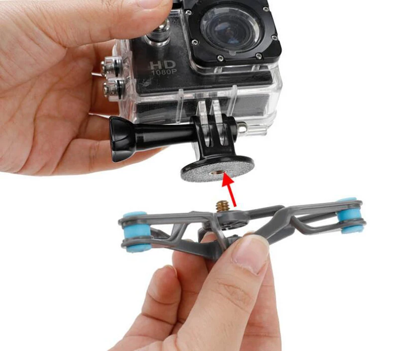 Fr Gopro Hero амортизатор адаптер кронштейн Xiaoyi 4K Спортивная камера крепление для