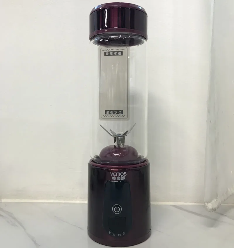 red Портативный USB соковыжималка машина фрукты блендер бутылка компактный Перезаряжаемые соковыжималка чашки бытовые путешествия ручной Еда смешивания - Цвет: red