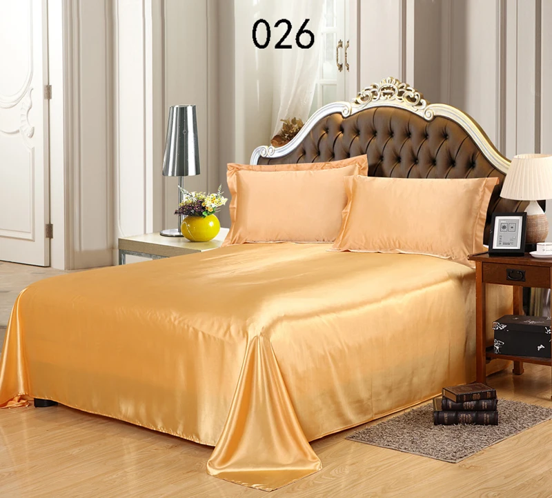 

Постельное белье Golden Tribute Silk Twin Full Queen, 1 шт., простыня, простыня, постельное белье, постельное белье для дома, отеля, 170x230 см, постельное белье, п...