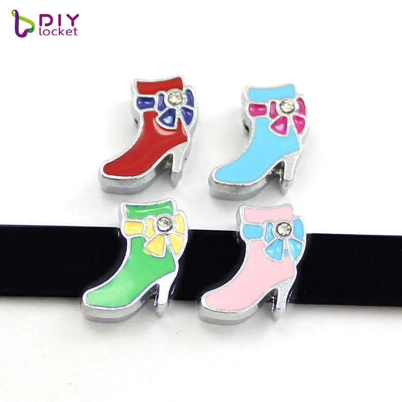 8 мм с красивыми туфлями на высоких каблуках Slide Charms Fit Diy браслет ремень и для