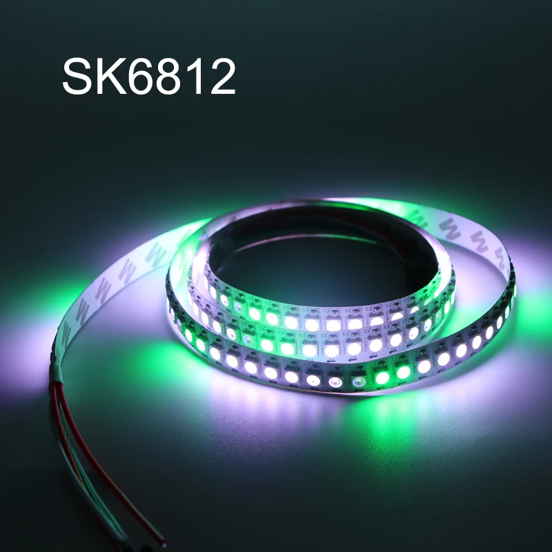 SK6812 Светодиодная лента RGBW RGBWW аналогичная ws2812b 5050 SMD индивидуальная Адресуемая
