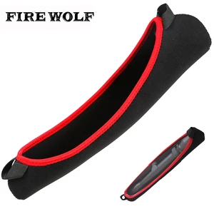 Чехол для прицела FIRE WOLF, неопреновая сумка для прицела, большой чехол для прицела 13 дюймов (до 15 дюймов), двусторонний дизайн черного цвета для охоты